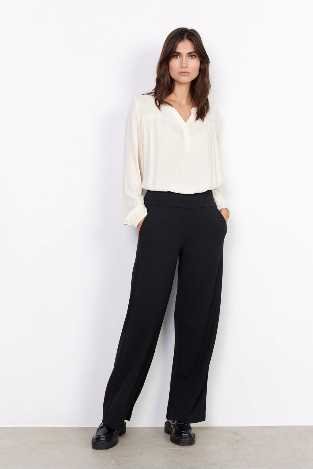 Soyaconcept regular fit pantalon zwart