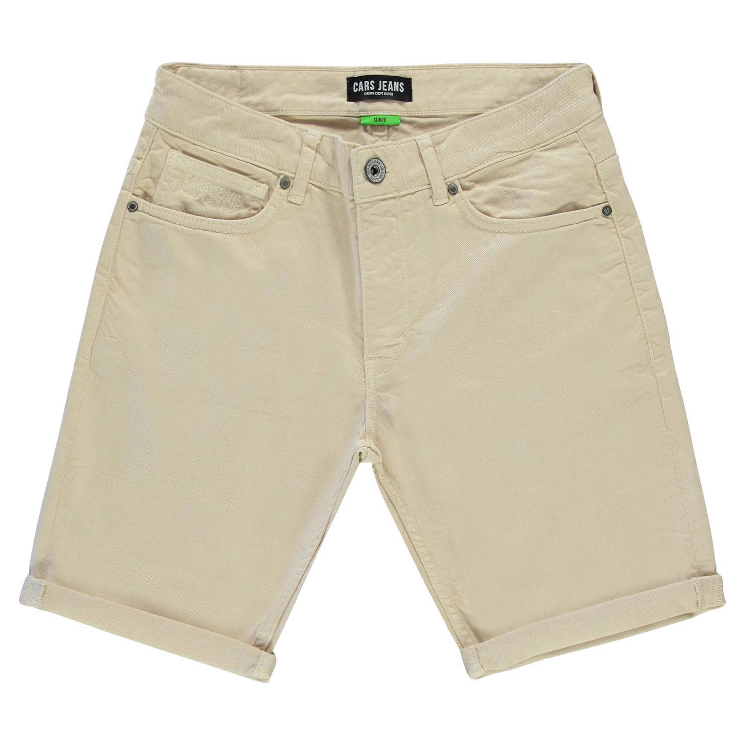 Cars slim fit short BLACKER sand