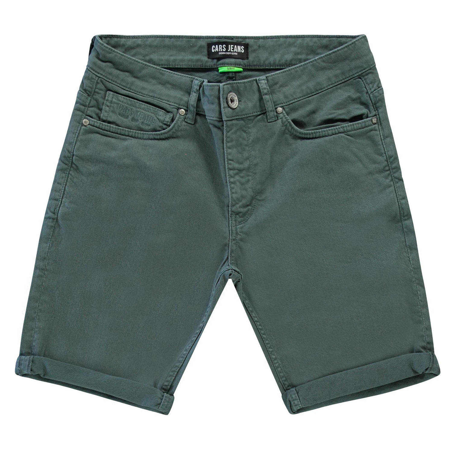 Cars slim fit short BLACKER moss