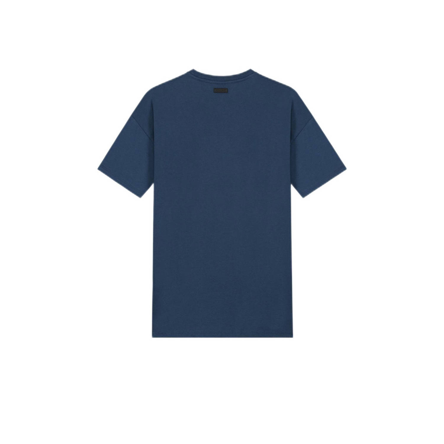 NIK&NIK T-shirt Yacht Club met tekst donkerblauw