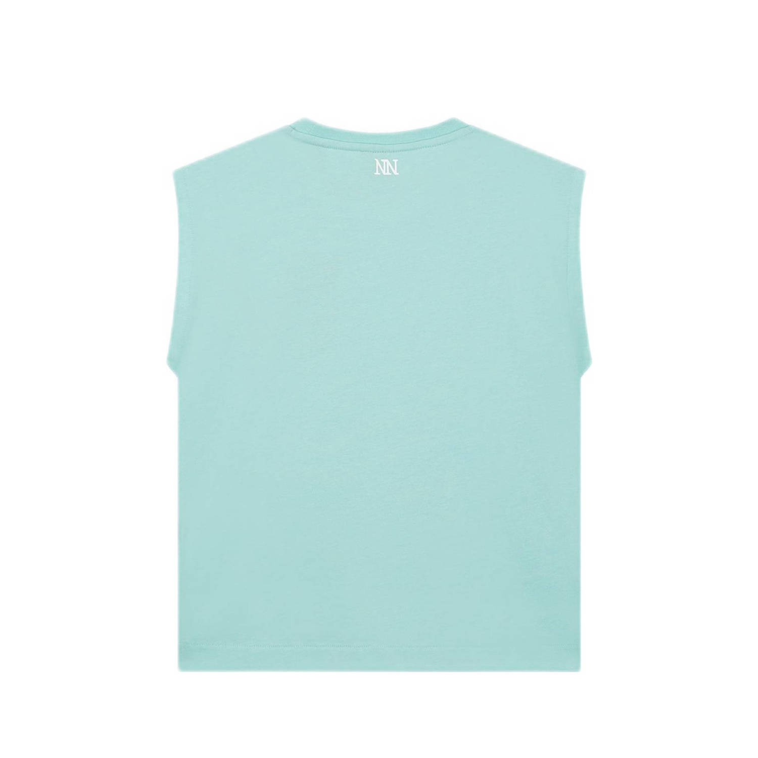 NIK&NIK mouwloze top Pleat mintgroen