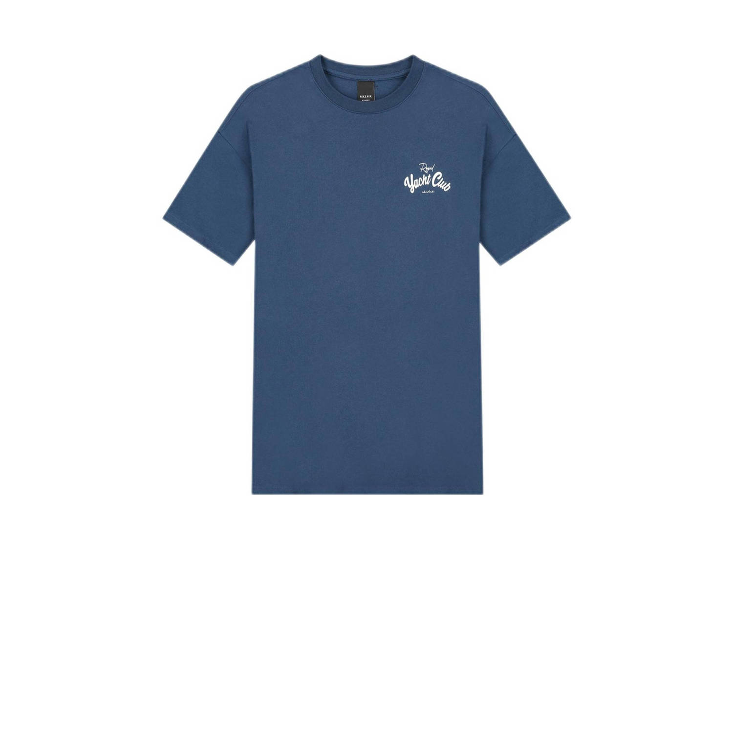 NIK&NIK T-shirt RYC met printopdruk donkerblauw