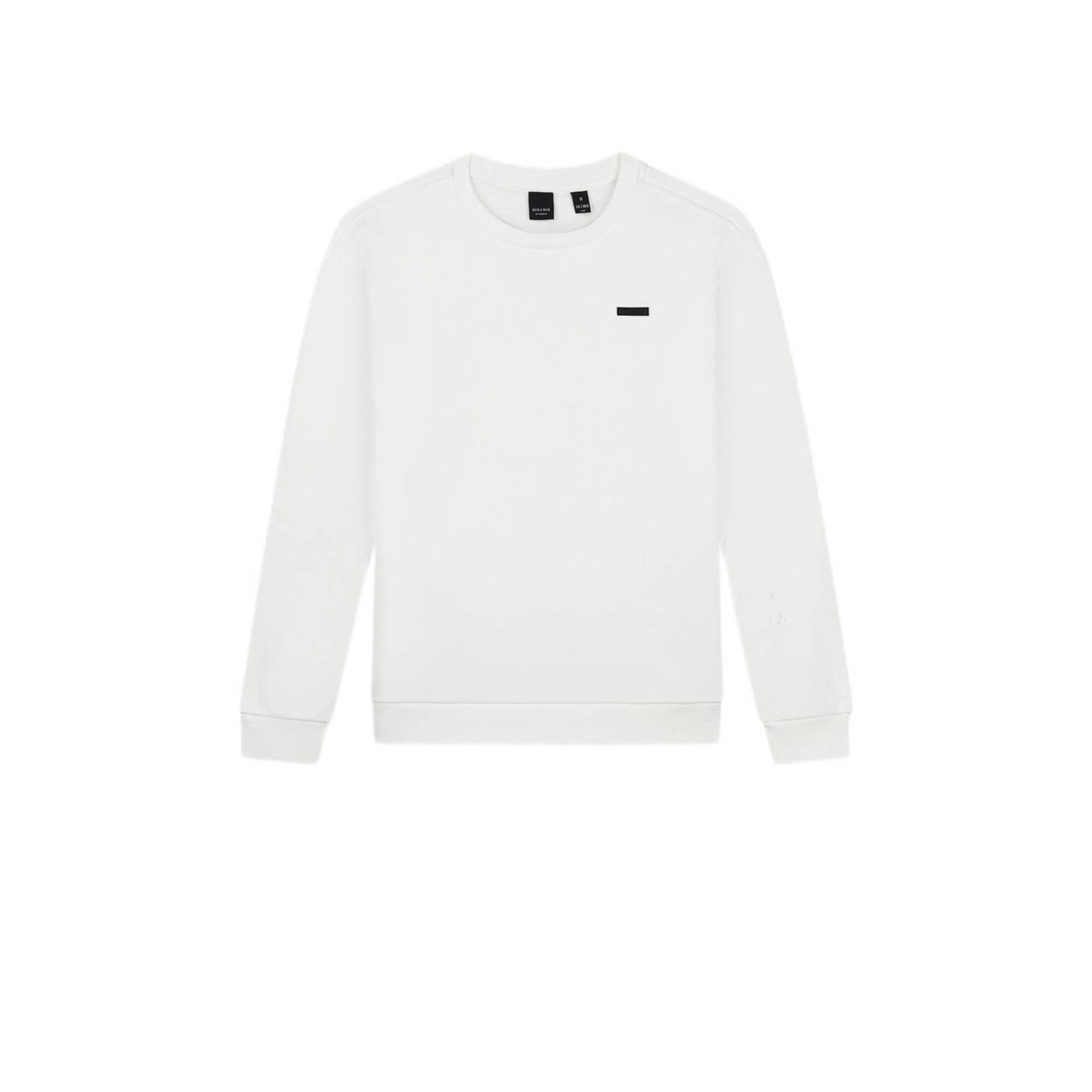 NIK&NIK sweater Palm met backprint offwhite