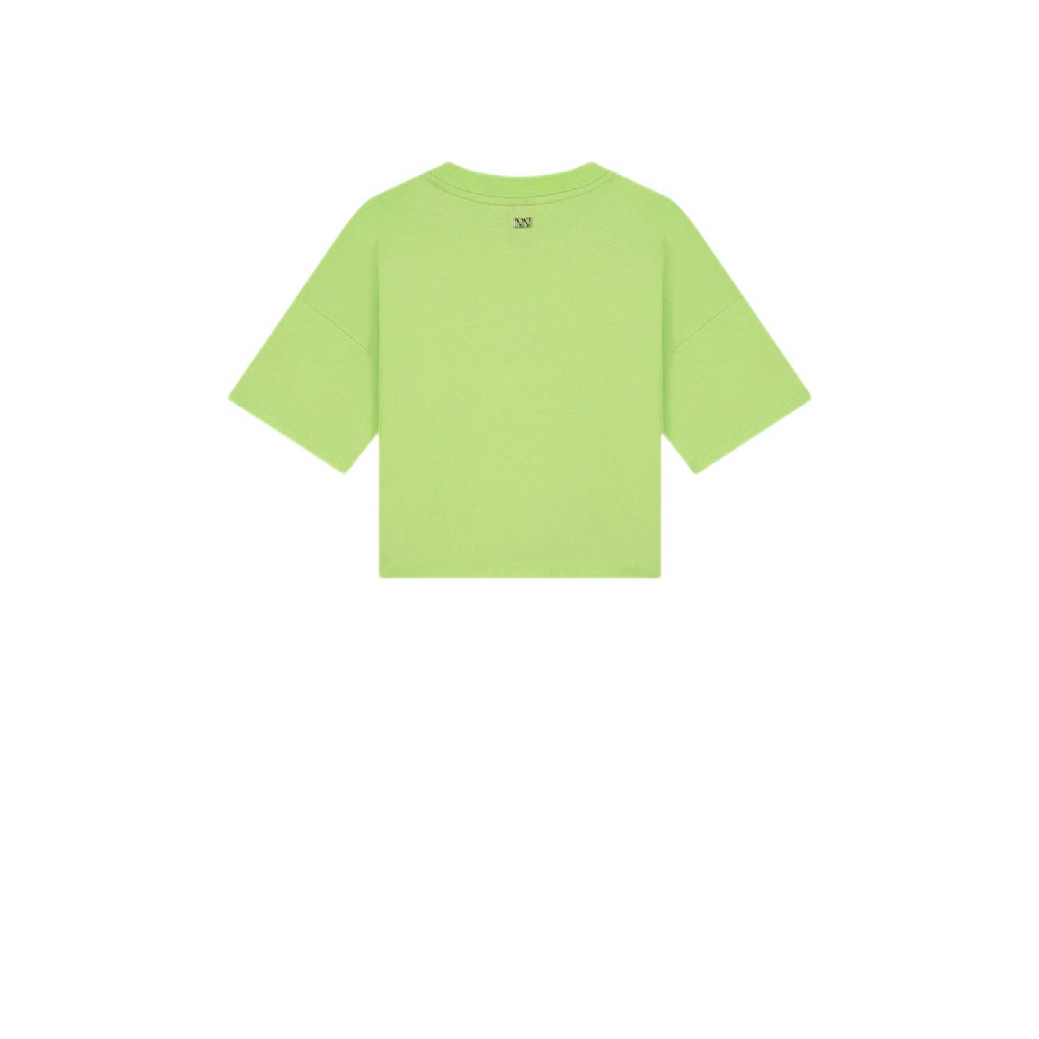 NIK&NIK T-shirt Spray met printopdruk limegroen
