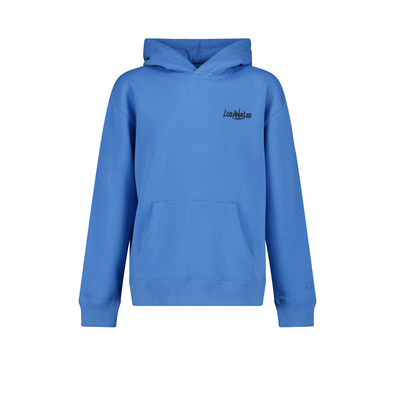 America Today hoodie Story Hood met backprint felblauw Sweater Backprint 134 140