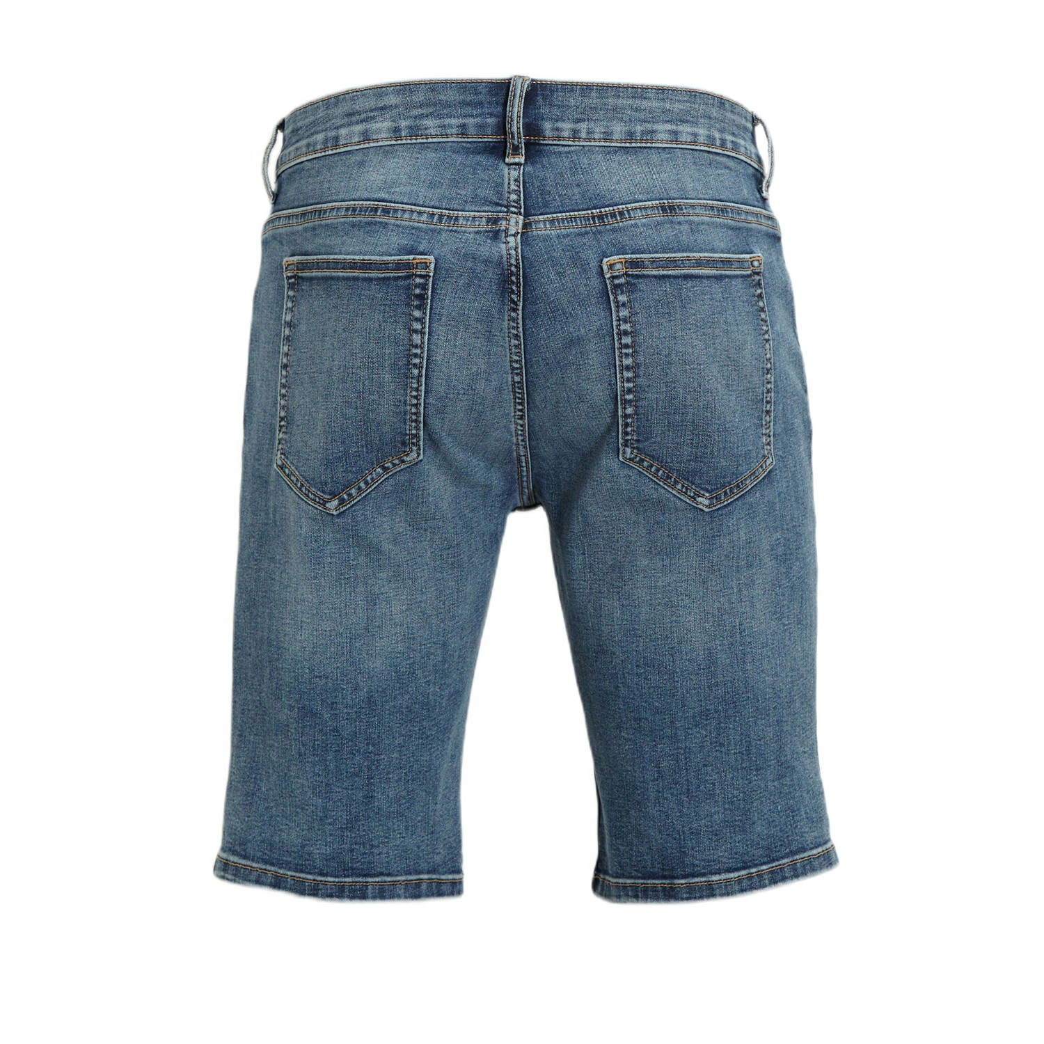 anytime Denim short mid blauw