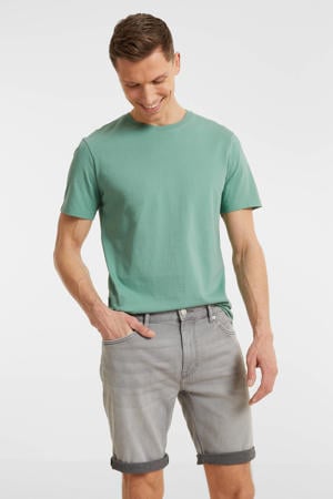 denim short lichtgrijs