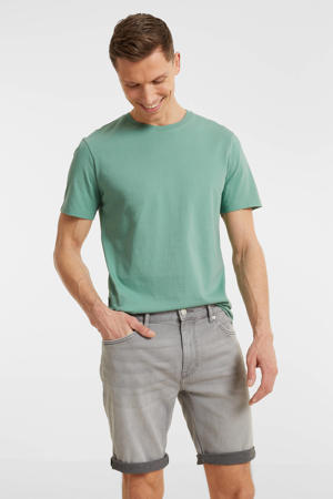 denim short lichtgrijs