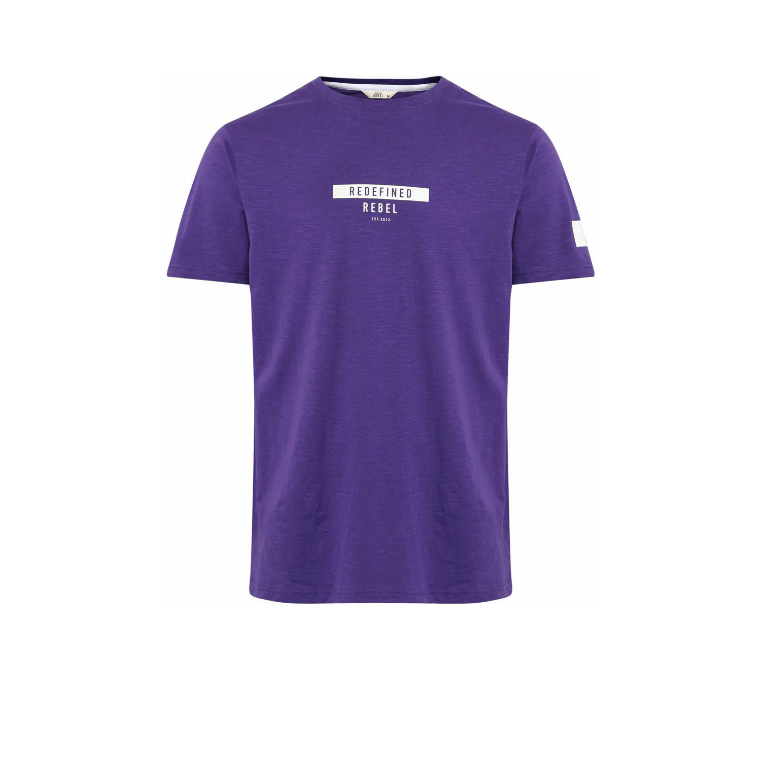 Redefined Rebel T-shirt RRGuti met logo prism violet