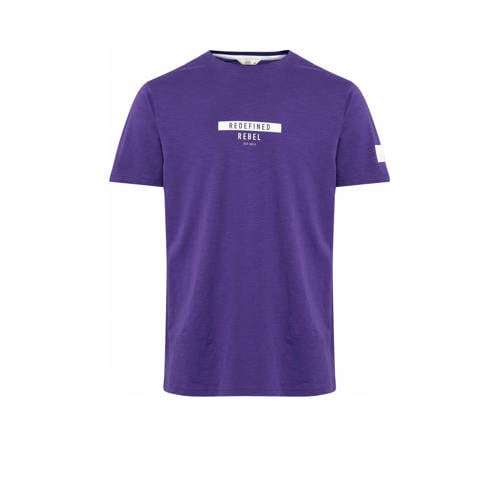 Redefined Rebel T-shirt RRGuti met logo prism violet