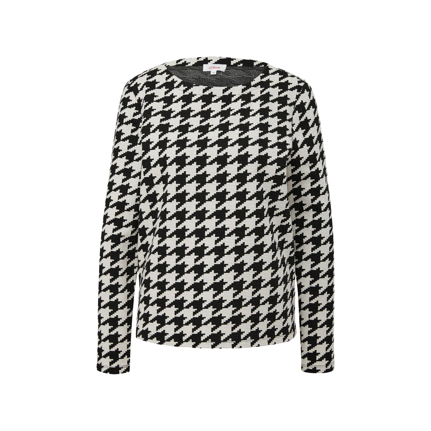 S.Oliver RED LABEL Pullover met pied-de-poule-motief model 'Otto'