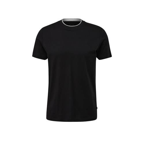 Q/S by s.Oliver regular fit T-shirt met logo zwart