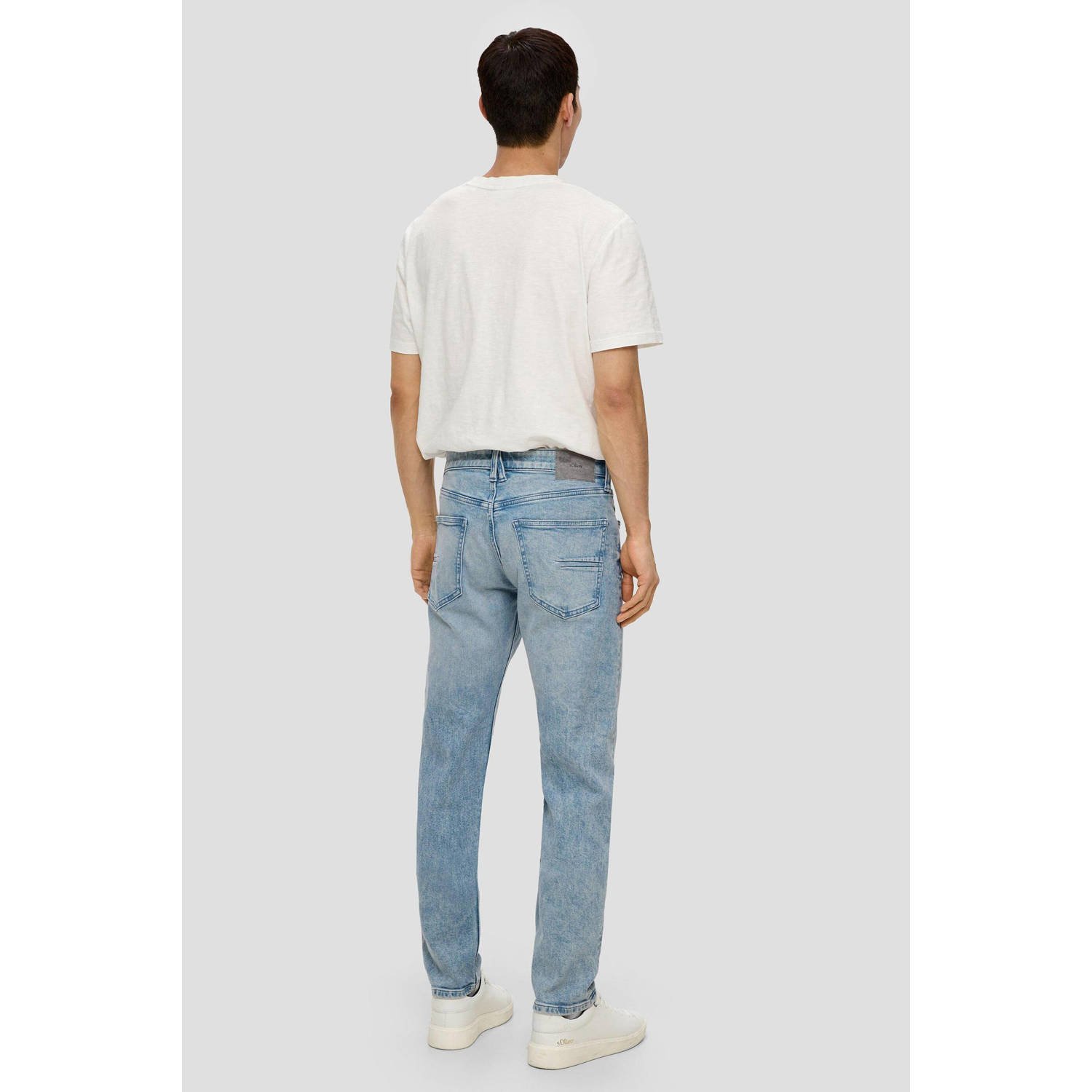 s.Oliver tapered fit jeans Mauro l.blauw