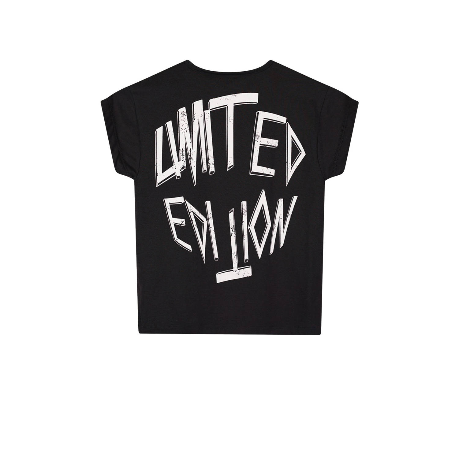 NoBell T-shirt Kasis met backprint zwart