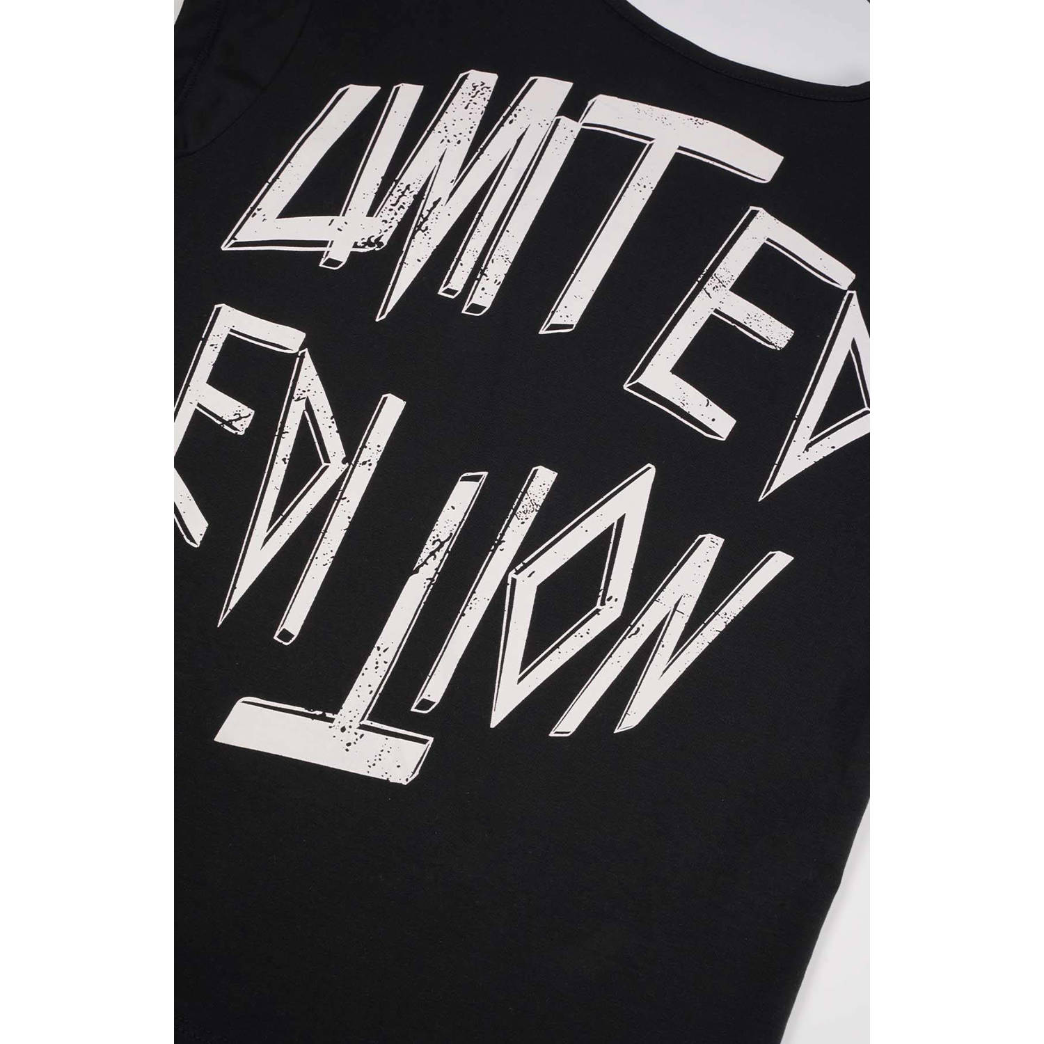 NoBell T-shirt Kasis met backprint zwart