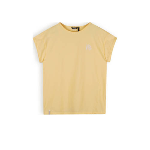 NoBell’ T-shirt Kasis met backprint lichtgeel