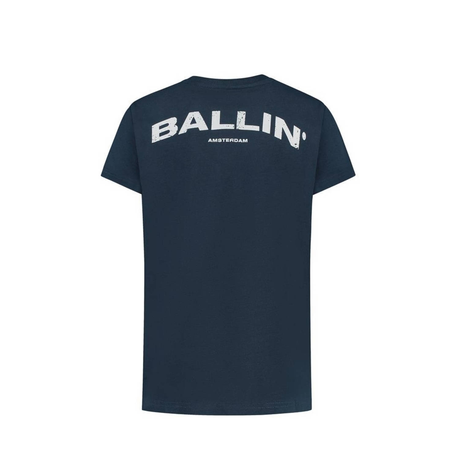 Ballin T-shirt met backprint donkerblauw