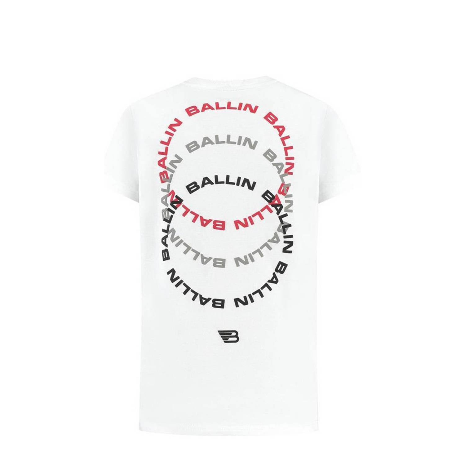 Ballin T-shirt met backprint wit