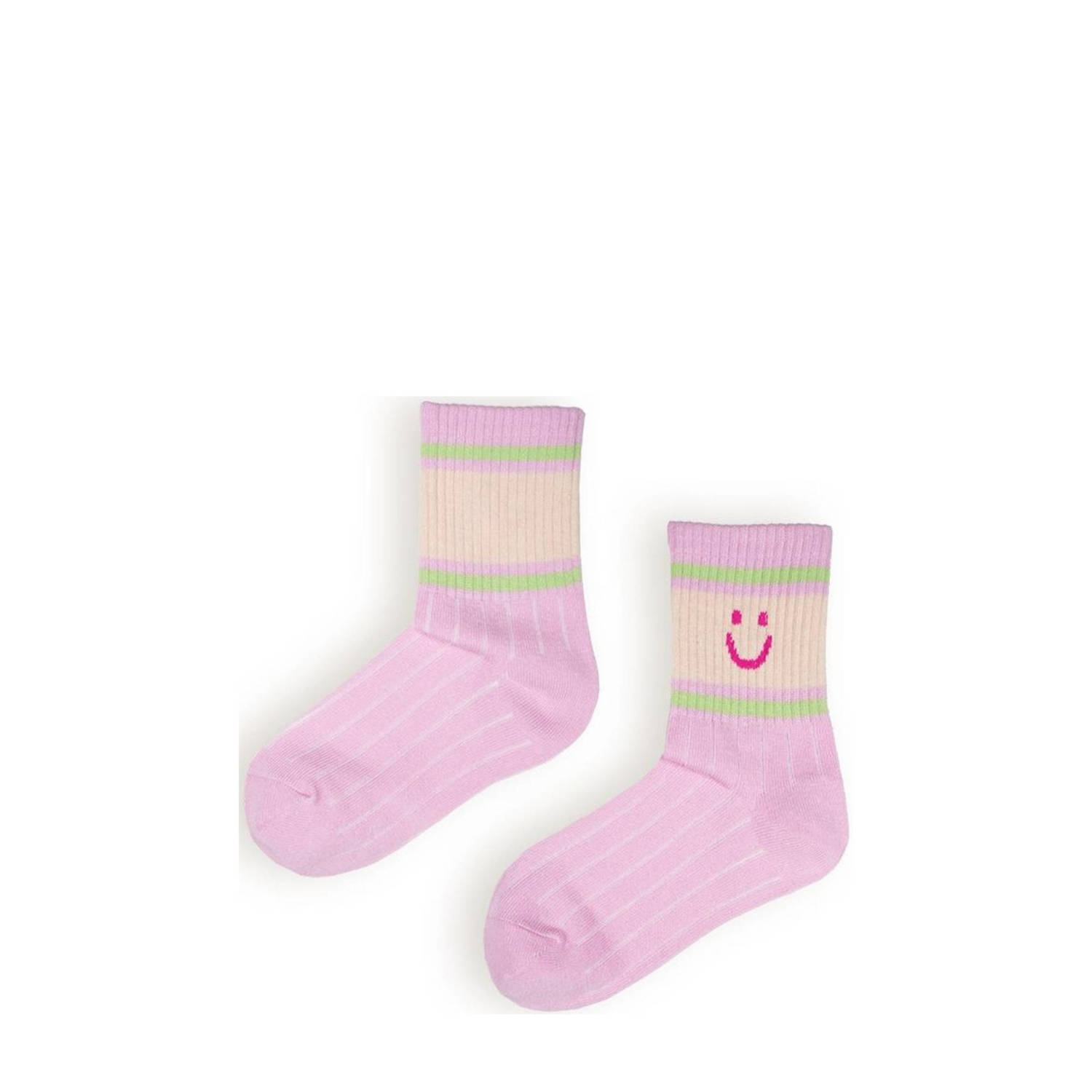 NONO sokken zachtroze Meisjes Katoen Meerkleurig 104 116