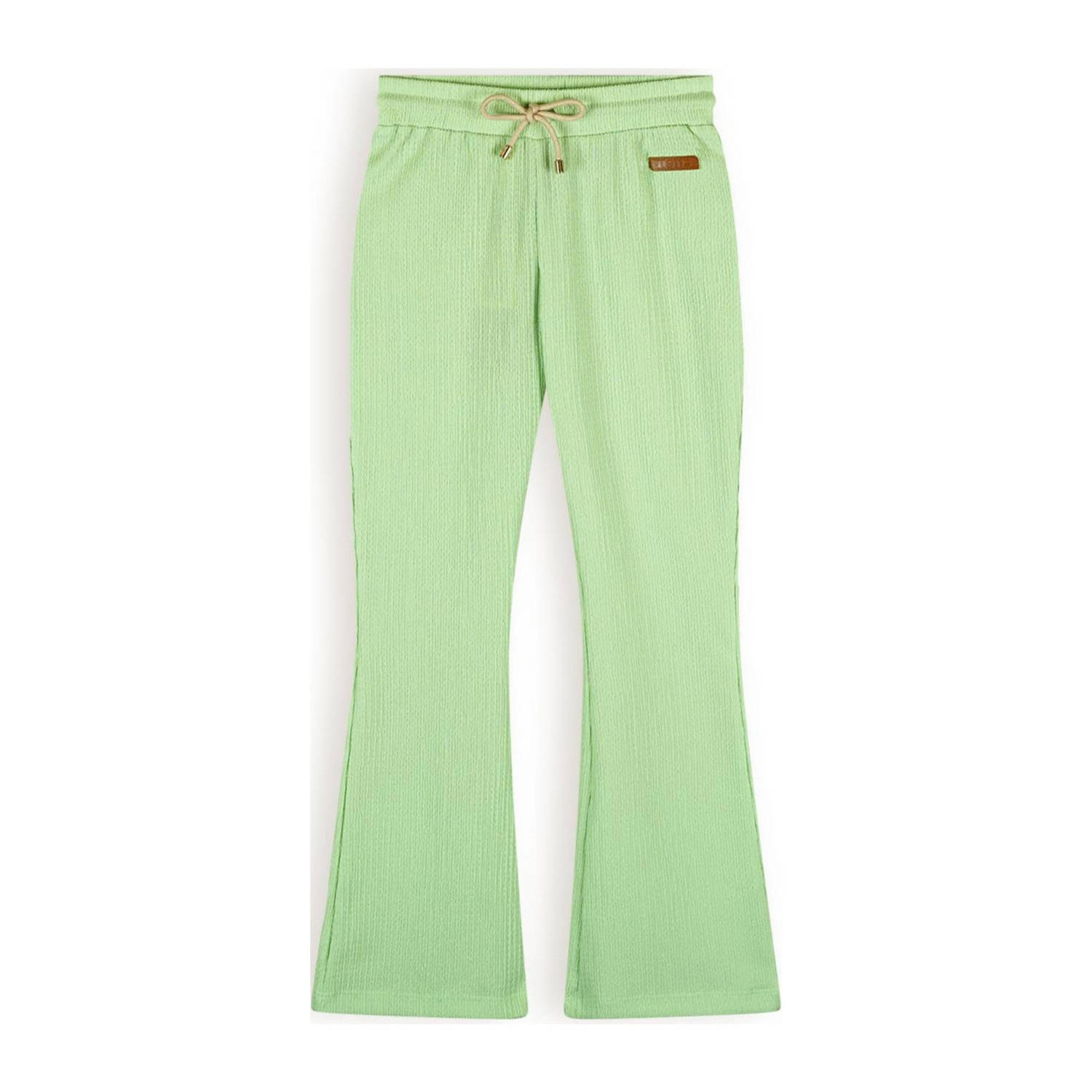 NONO flared broek Sady frisgroen Meisjes Gerecycled polyester Effen 116