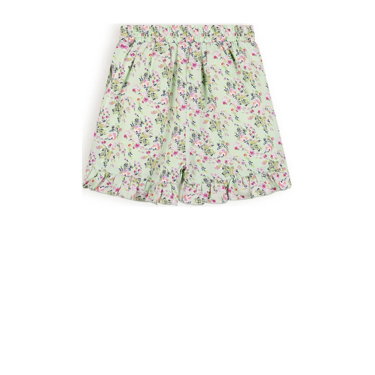 NONO gebloemde skort Saya lichtgroen roze