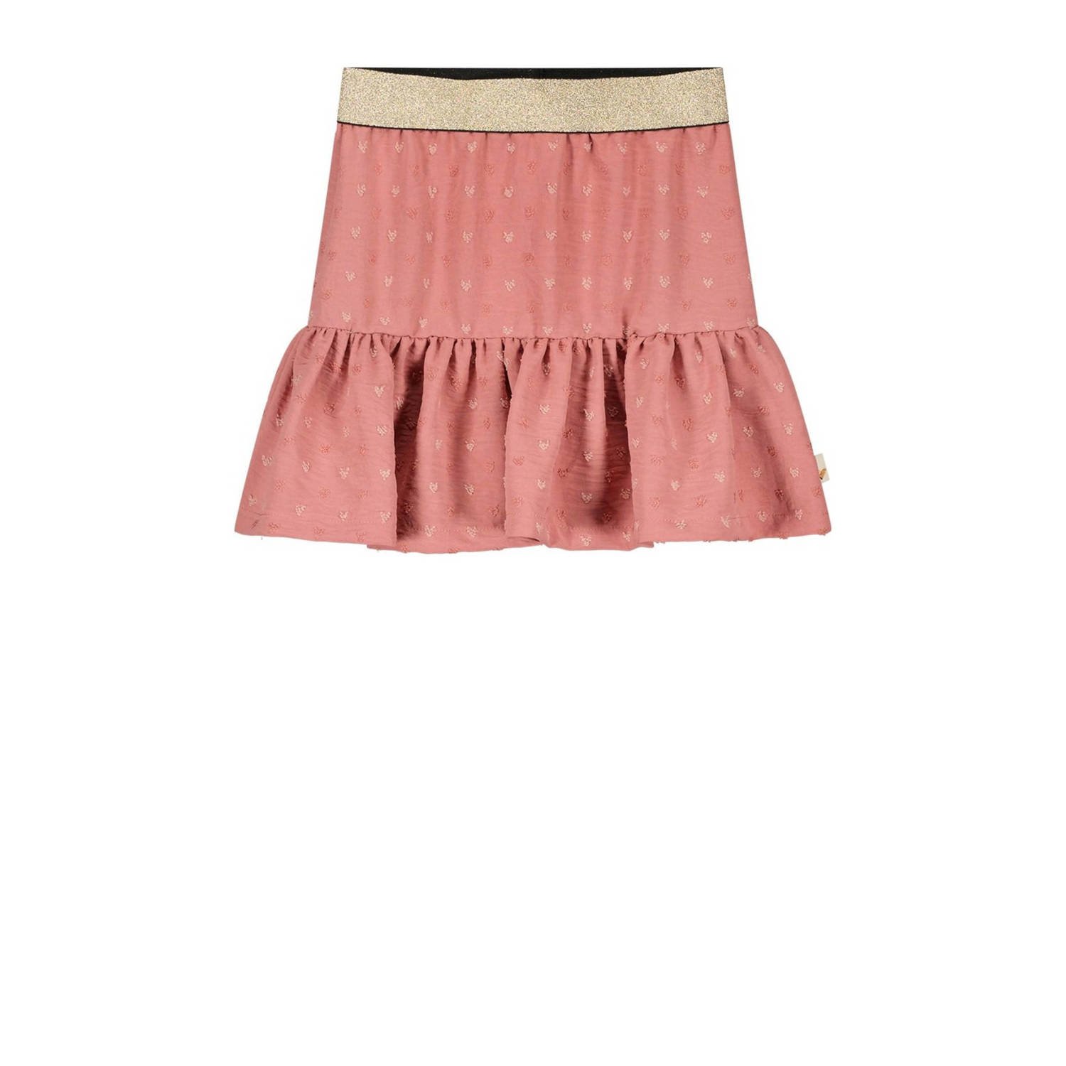 MOODSTREET Meisjes Rokken Girls Skirt Structure Ruffle Roze