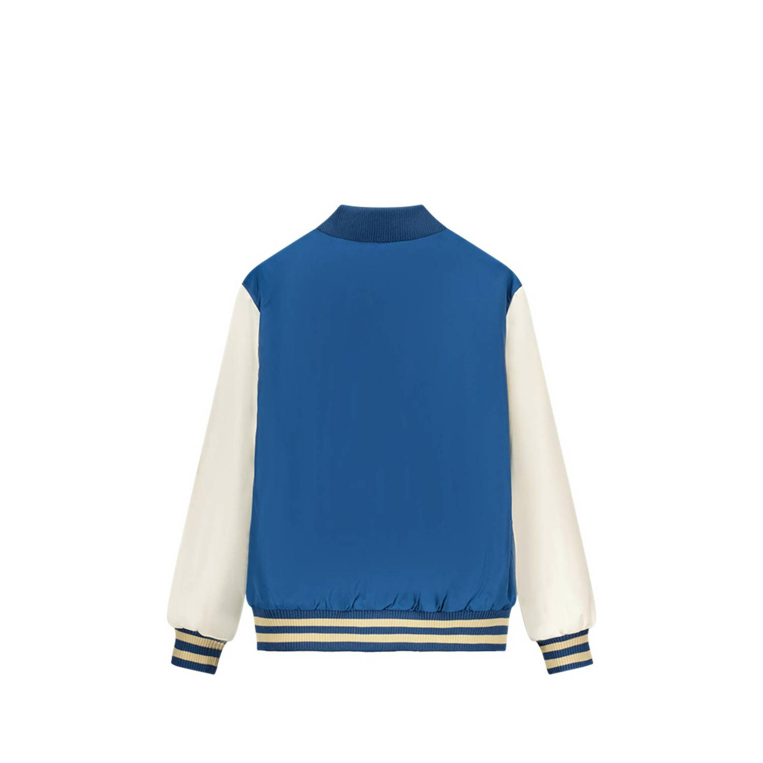 Moodstreet baseball jacket blauw offwhite