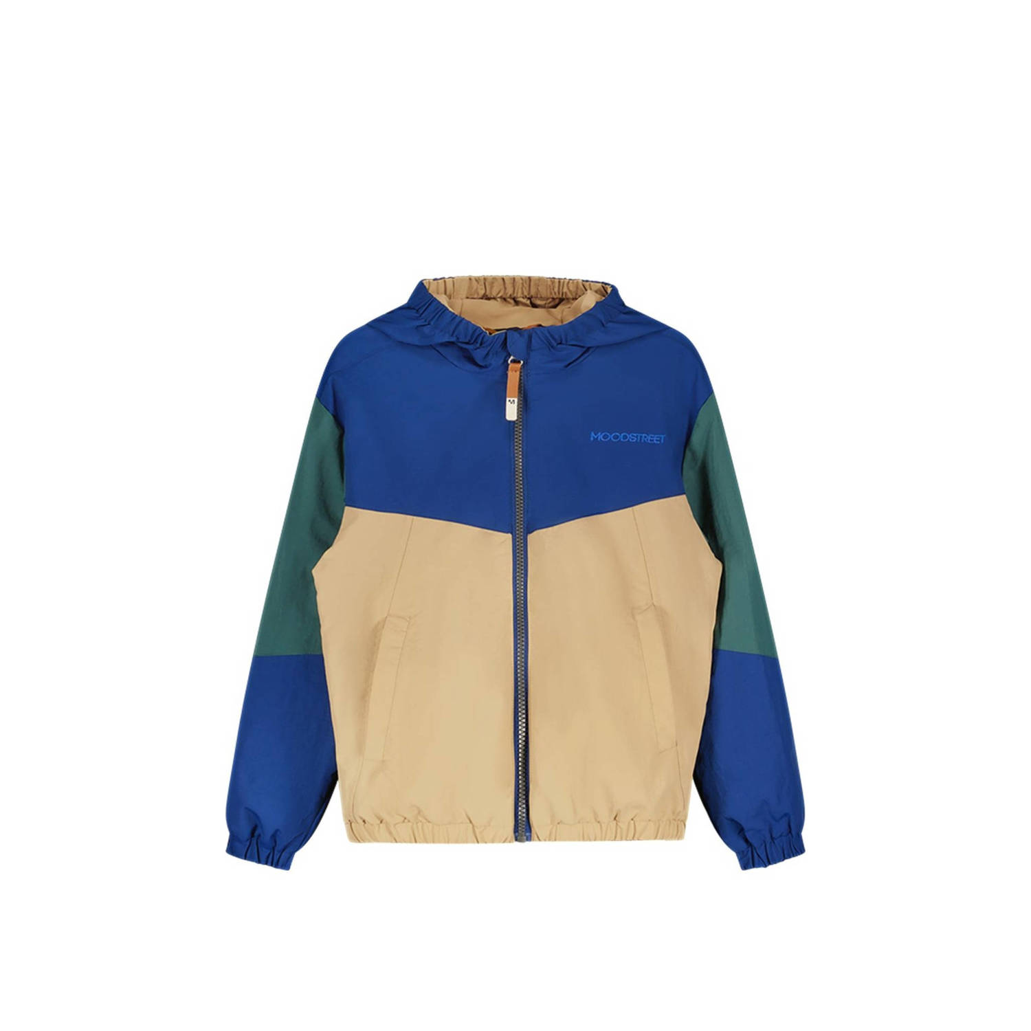 Moodstreet zomerjas blauw zand groen