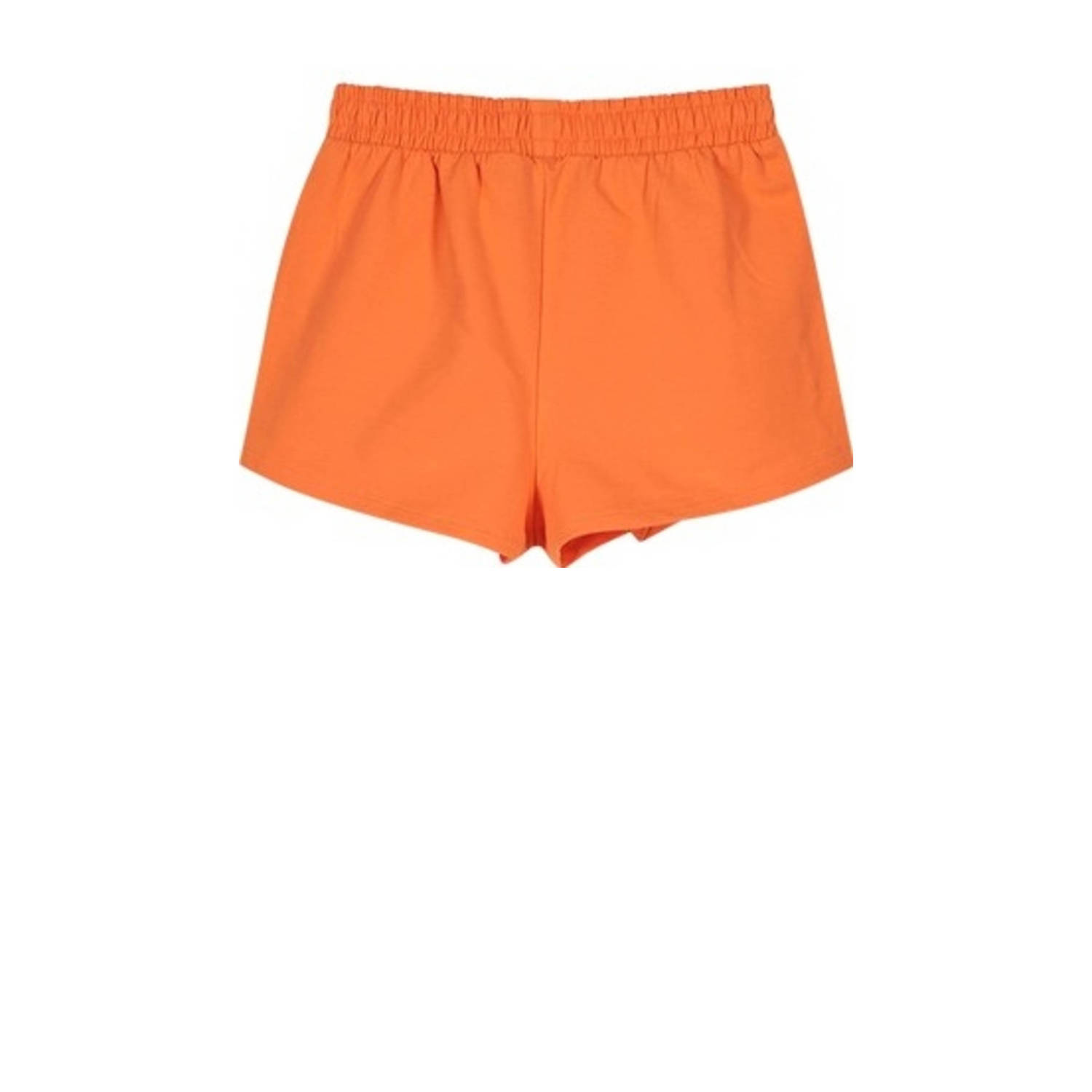 Moodstreet regular fit sweatshort oranje