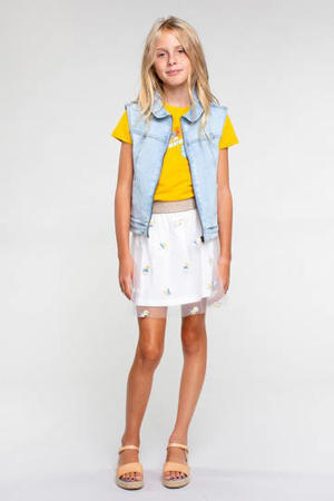 gebloemde rok offwhite