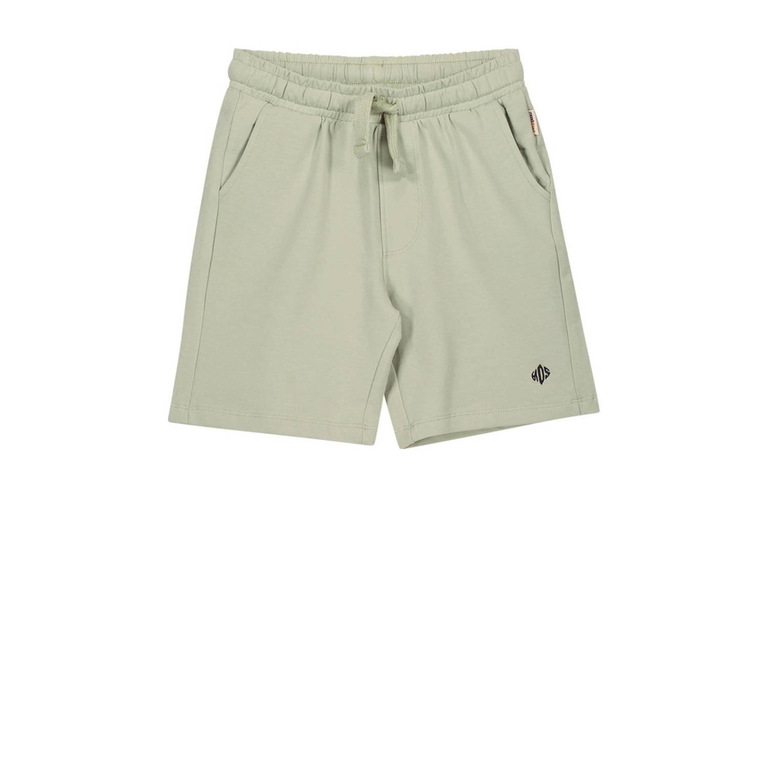 Moodstreet regular fit sweatshort lichtgroen