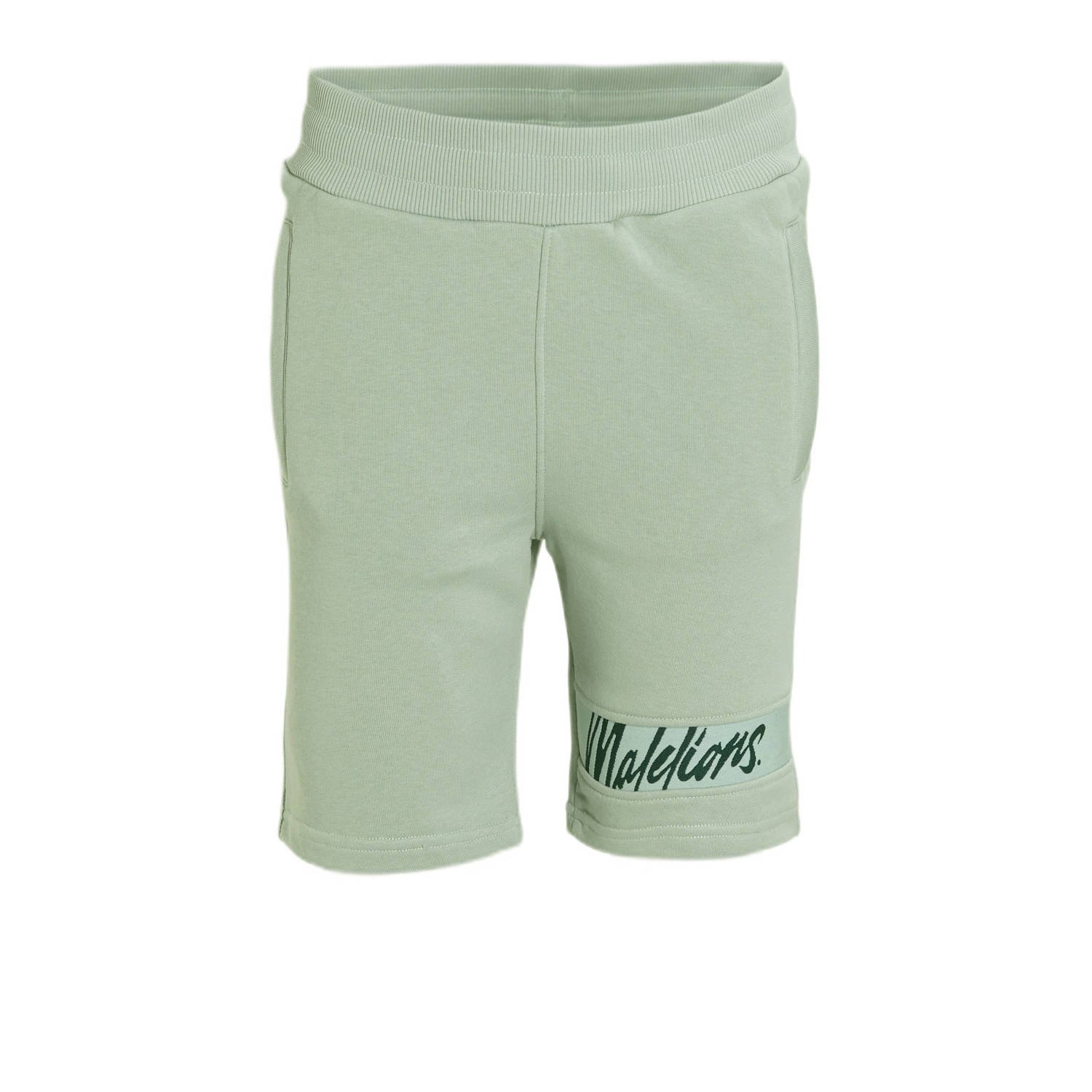 lions regular fit sweatshort Captain met logo groen Korte broek Katoen 140