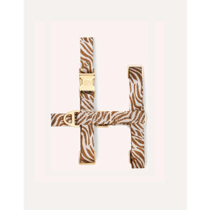 Hondenharnas ZEBRA HARNESS BROWN / BEIGE M