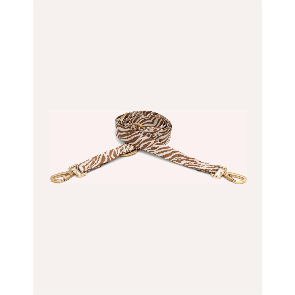 Dogguo Hondenriem (2x200) S - ZEBRA LEASH BROWN / BEIGE