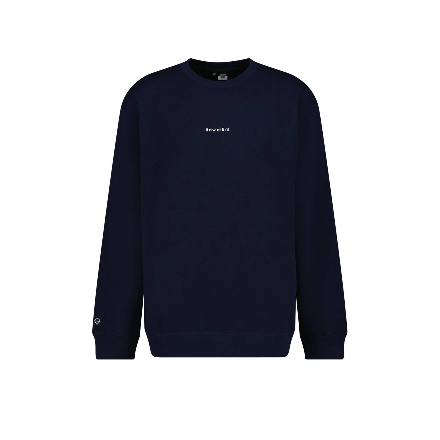 America Today sweater Sloan met backprint dark blue