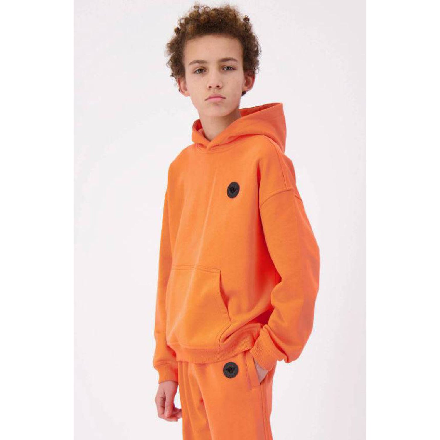 BLACK BANANAS hoodie oranje Sweater Effen 176 | Sweater van