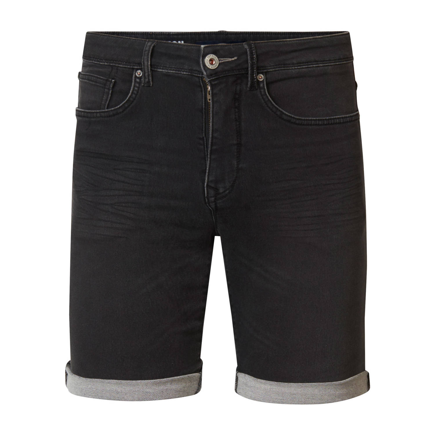Petrol Industries slim fit short Jackson black stone