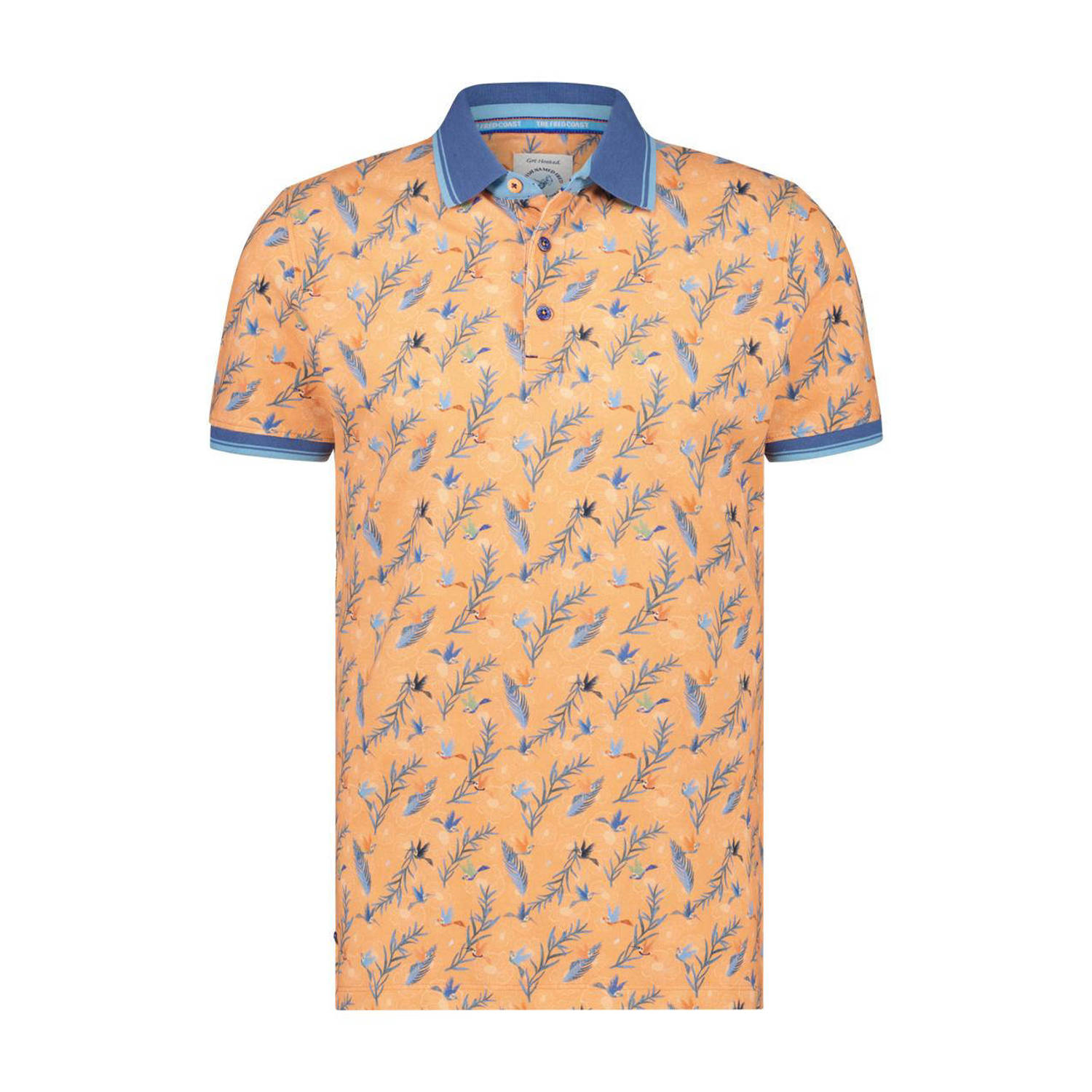 A fish named fred Oranje Polo Shirt Korte Mouw Orange Heren