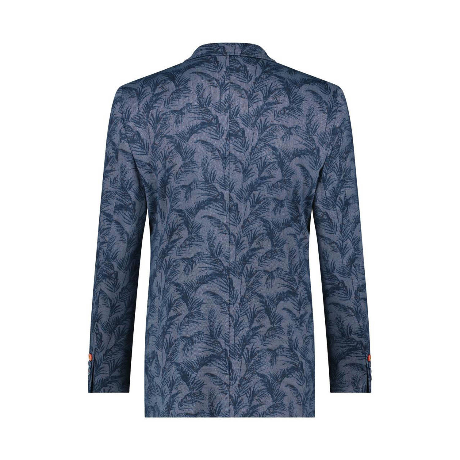 A fish named Fred regular fit colbert met all over print navy
