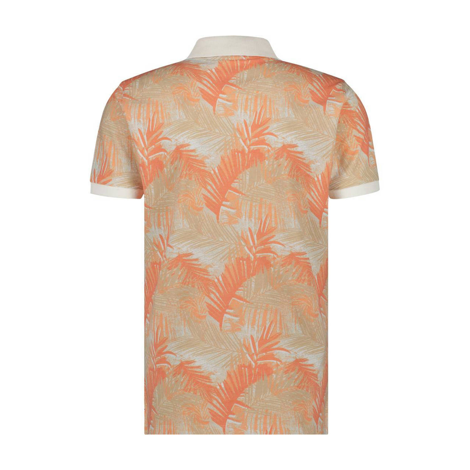 A fish named Fred polo met all over print oranje beige