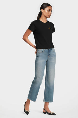 T-shirt Zoe met logo zwart