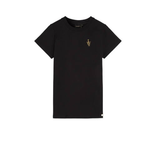JOSH V T-shirt Zoe met logo zwart