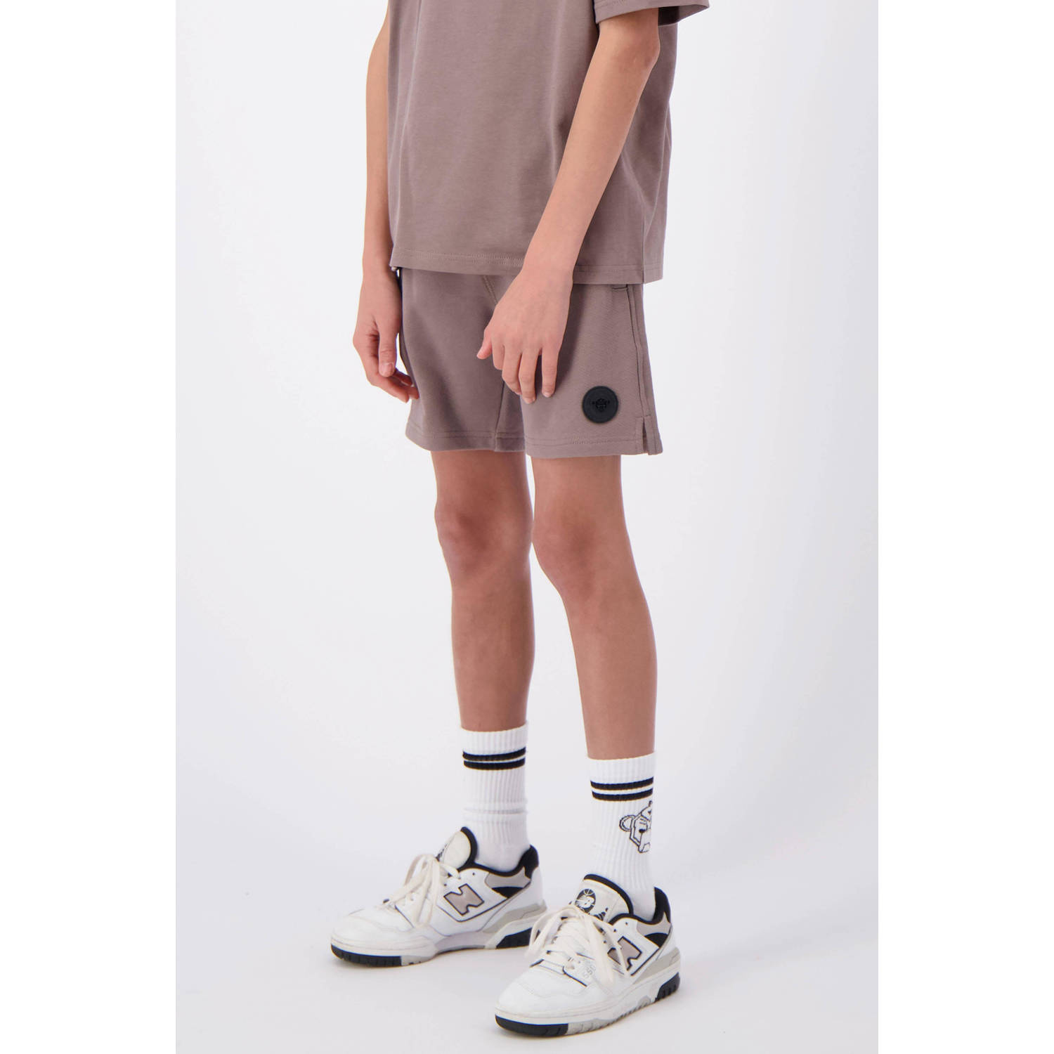 BLACK BANANAS regular fit sweatshort bruin