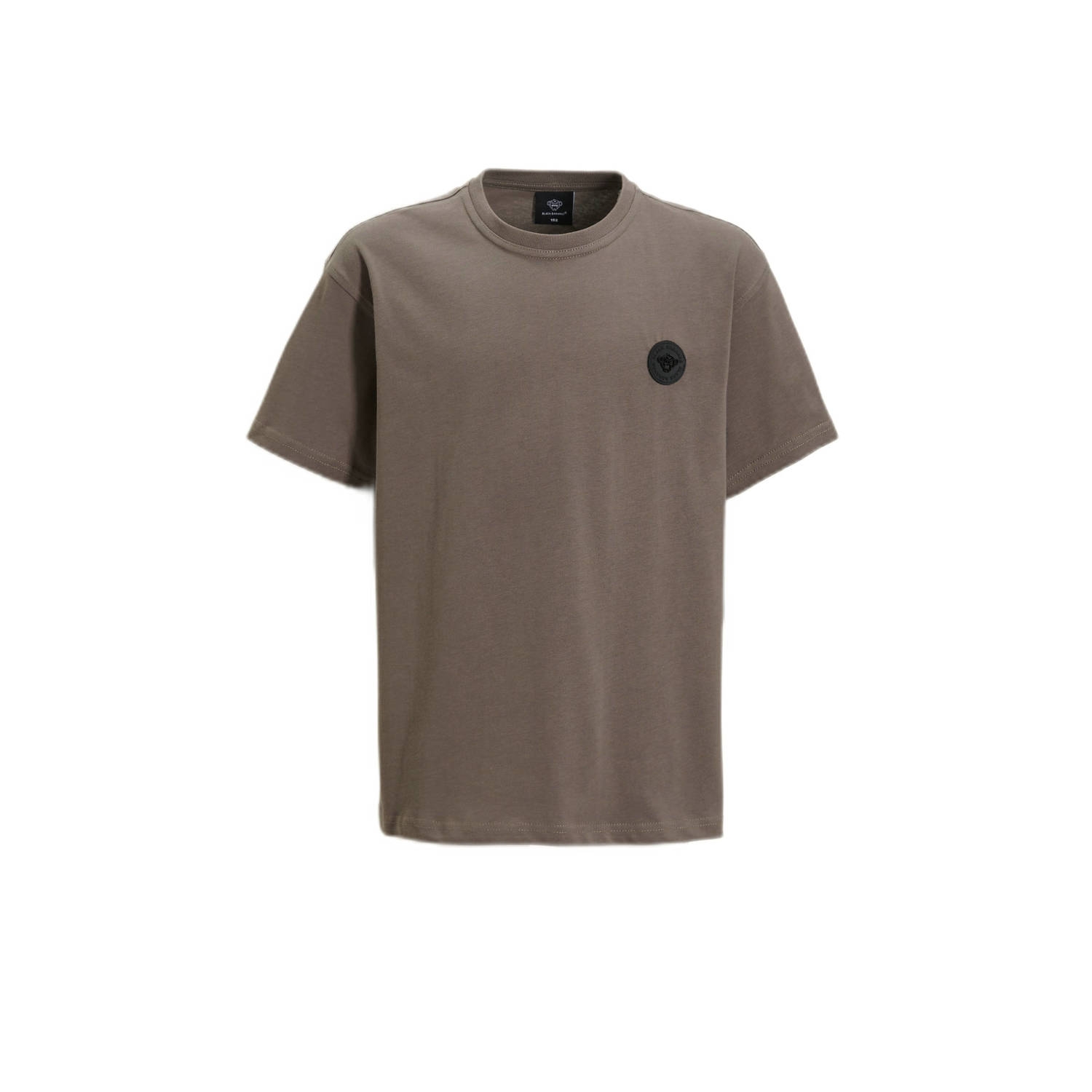 BLACK BANANAS T-shirt bruin Jongens Stretchkatoen Ronde hals Effen 140