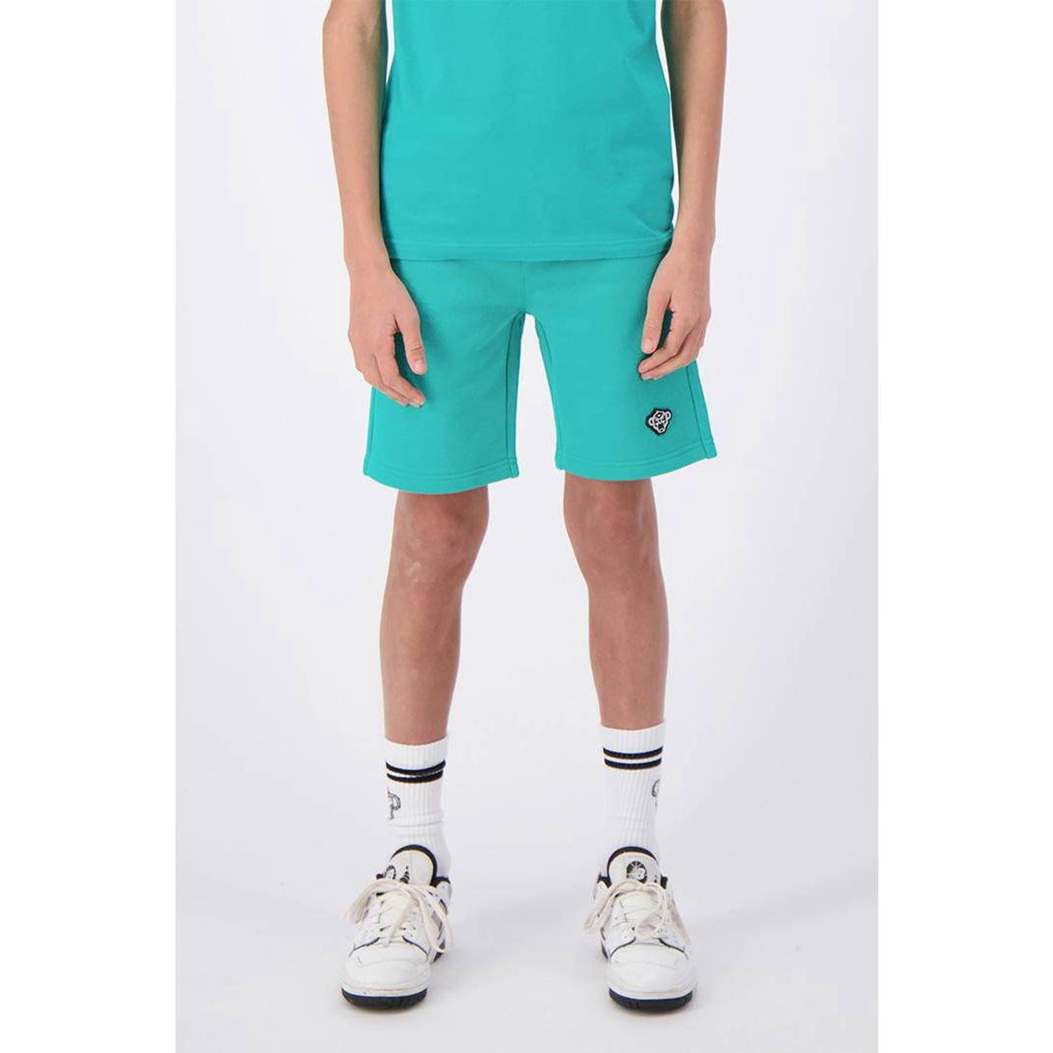 BLACK BANANAS regular fit sweatshort blauw Korte broek Jongens Katoen Effen 152