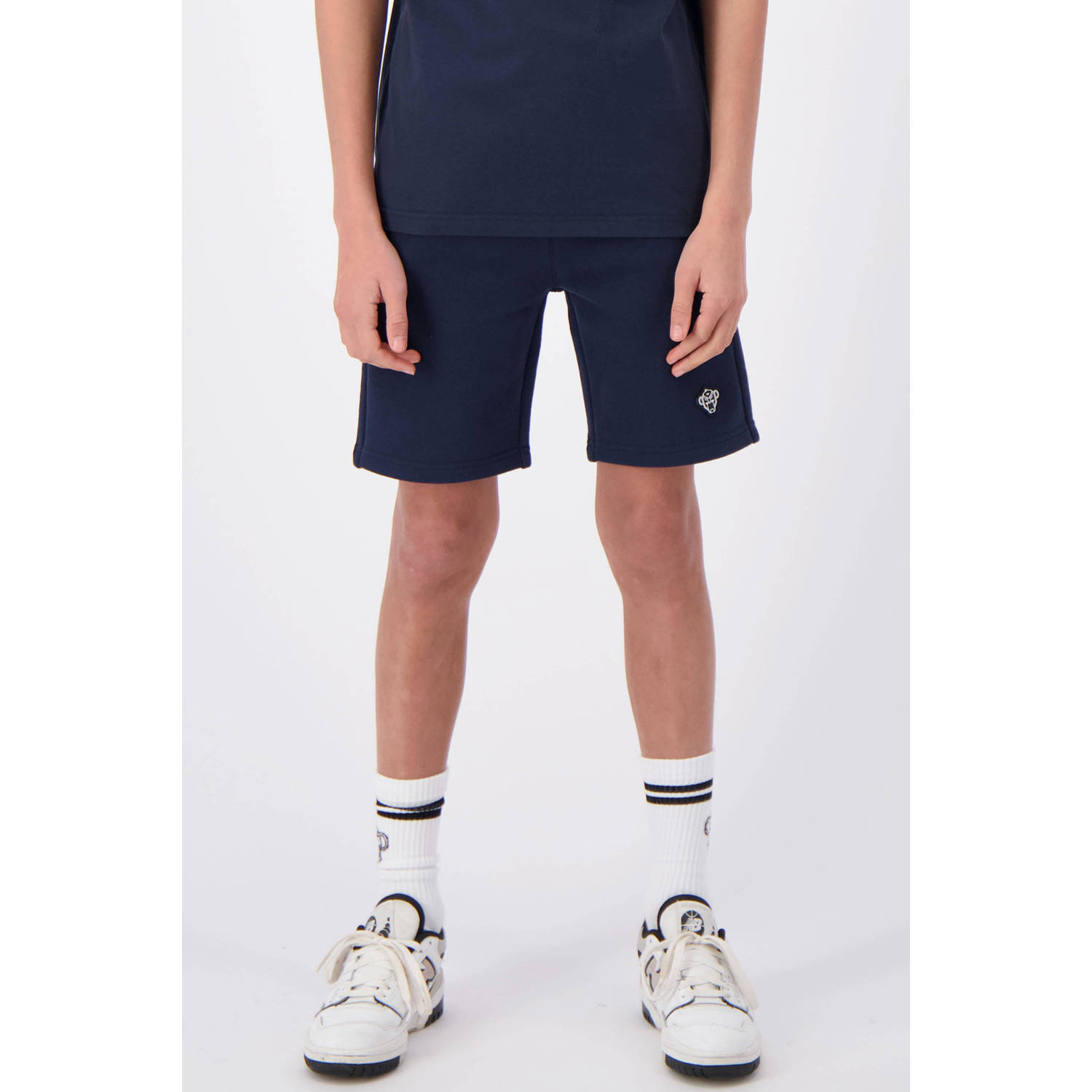 BLACK BANANAS regular fit sweatshort blauw Korte broek Jongens Katoen Effen 176