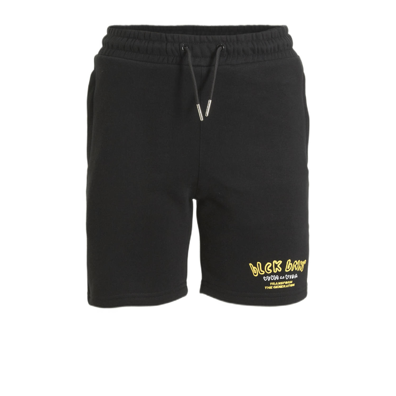 BLACK BANANAS regular fit sweatshort JR. SUNNY zwart