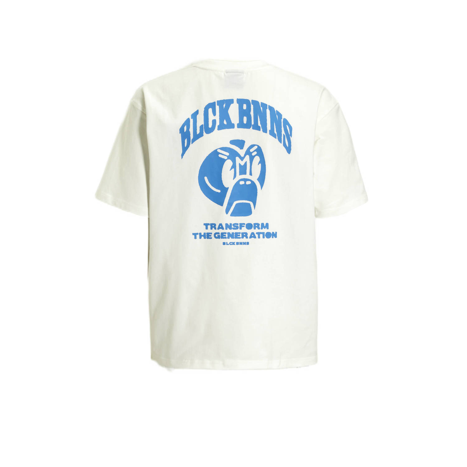 BLACK BANANAS T-shirt JR. TRANSFORM met backprint ecru