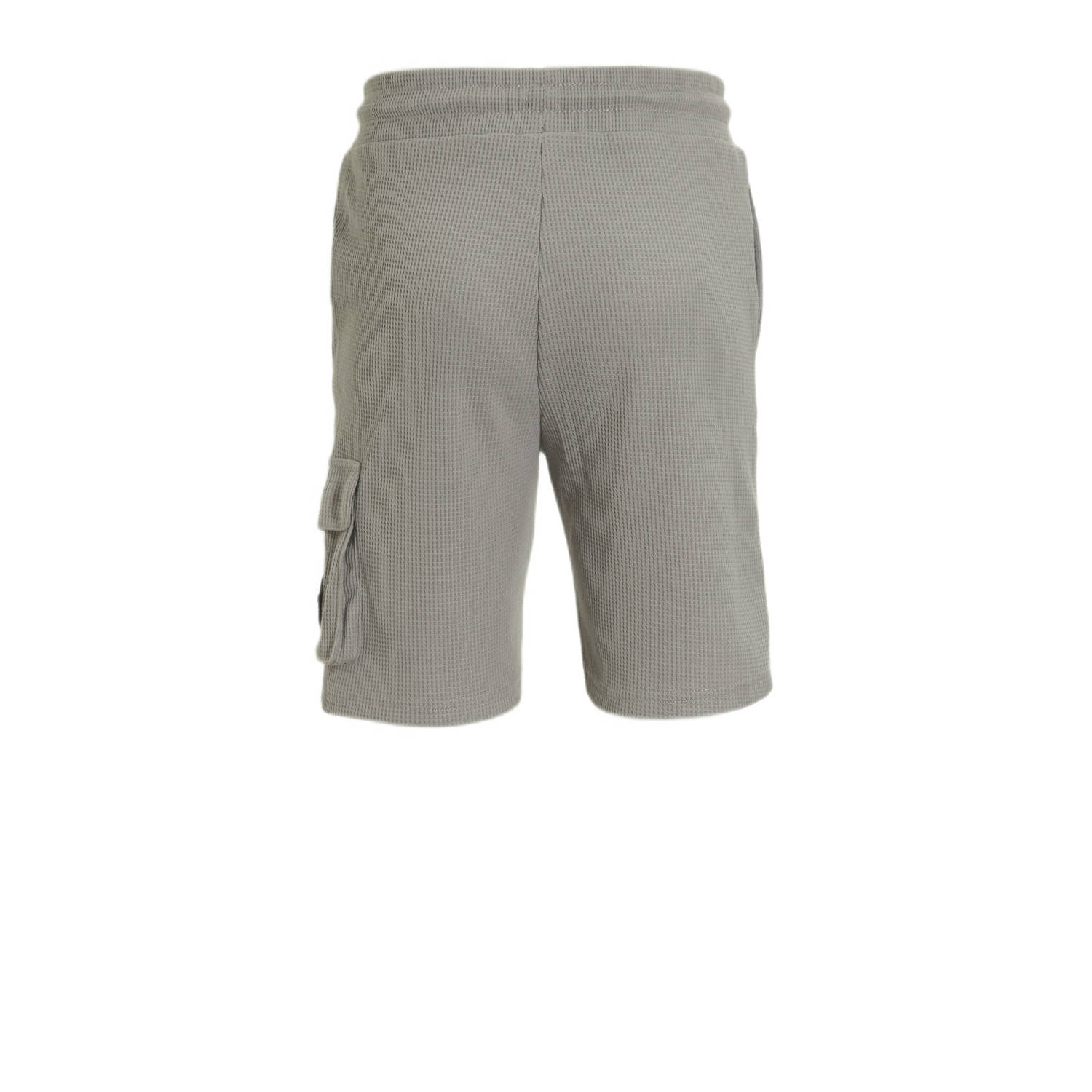 BLACK BANANAS regular fit cargo short JR. WAFFLE grijs