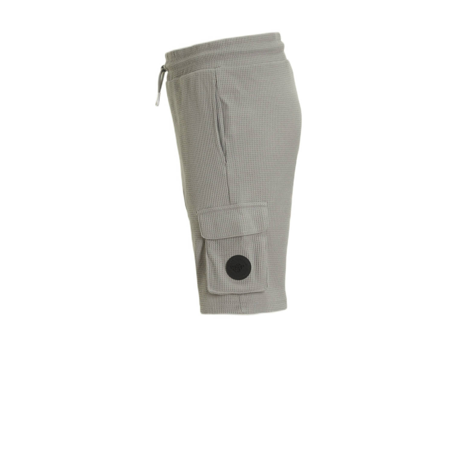 BLACK BANANAS regular fit cargo short JR. WAFFLE grijs